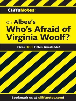 cover image of CliffsNotes on Albee's Who's Afraid of Virginia Woolf?